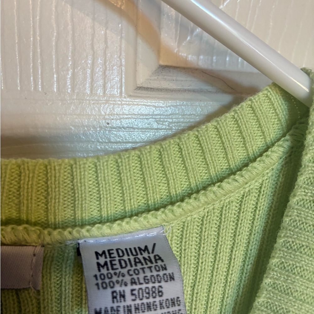 NWOT Eight Eight Eight Light Green Ribbed Tunic Top - Picture 5 of 8